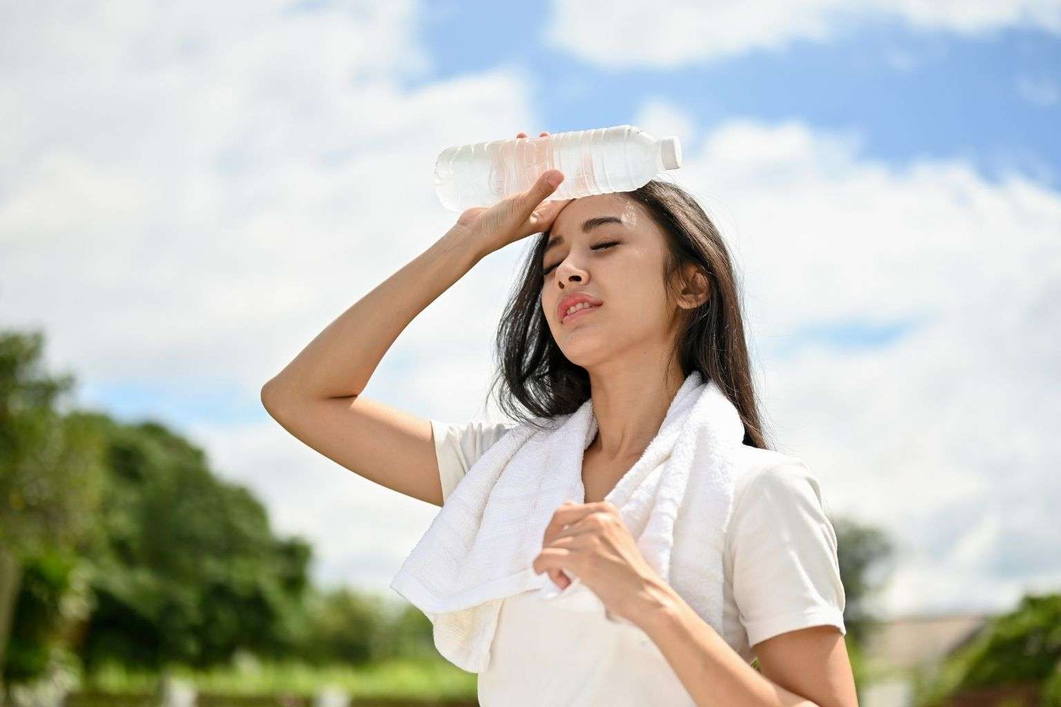 Extreme heat from the raging sun